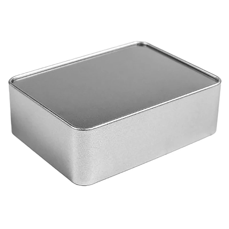 小さな金属製の収納ボックス,銀メッキの缶,ジュエリーケース,お金のオーガナイザー,コイン,キャンディー,鍵,長方形,化粧品