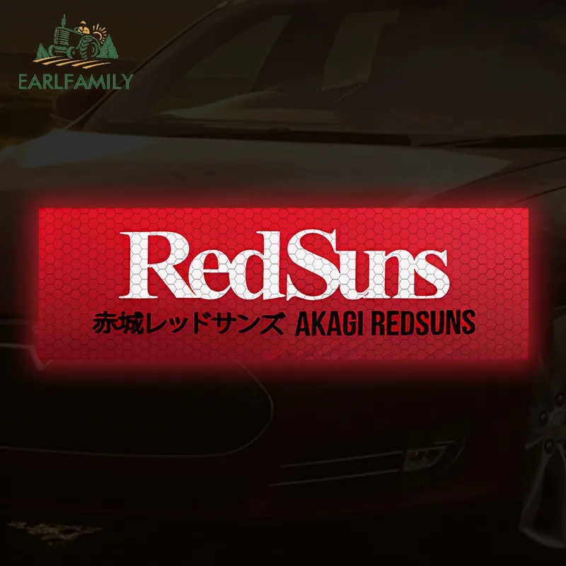 

EARLFAMILY Initiald D Team Slap Reflective Car Sticker Personality Motorcycle Windows Laptop Vinyl Waterproof Decals Car Styling