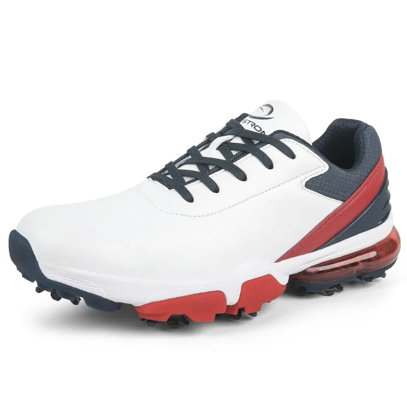 Scarpe da allenamento da golf professionali per prato all'aperto da uomo Scarpe sportive da competizione Scarpe da golf multicolori antiscivolo di grandi dimensioni