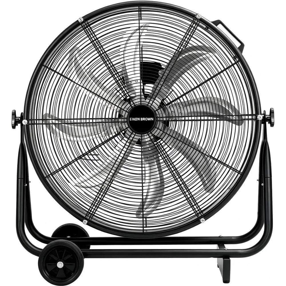 

24 Inch Industrial Shop an, TurboSweep 8 Blades High Velocity Drum an, 9500 CM, Heavy Duty 3 Speeds, 360° Adjustable or Industri