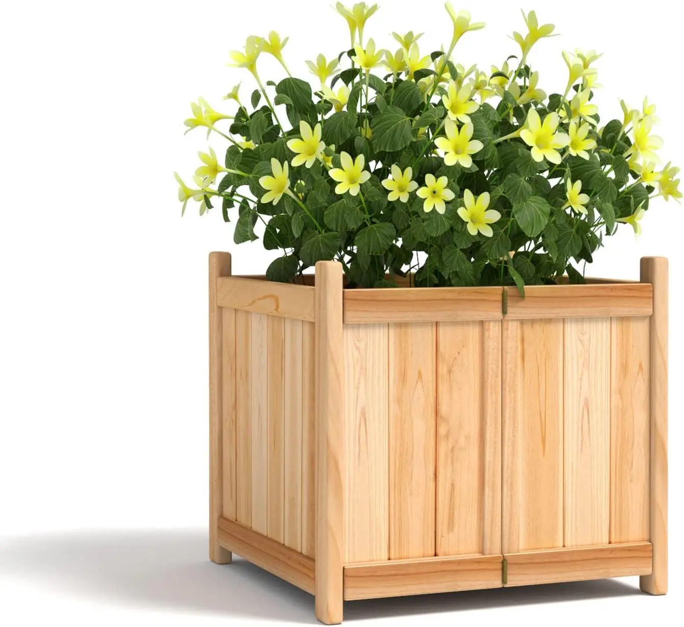 

Поднятая садовая кровать, складная деревянная кашпо для овощных цветов, приподнятые коробки для посадки на открытом воздухе, складной контейнер для растений, право на патио