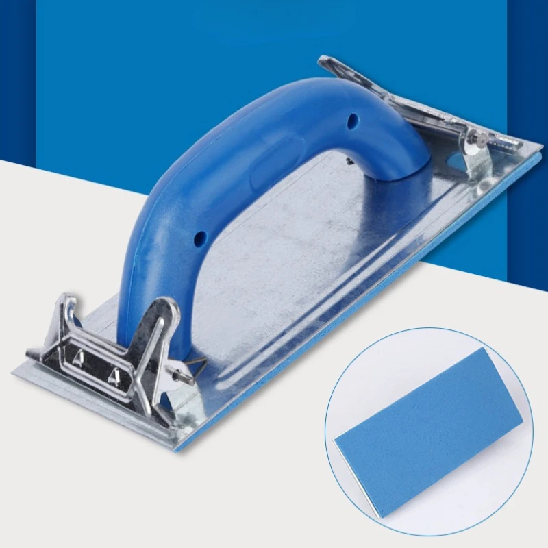 Schleifpapierhalter mit ergonomischem Griff, Handschleifer, DIY-Schleifwerkzeug für die Holzbearbeitung, zum schnellen Polieren von Wänden, Holz und Metall – Detail 9