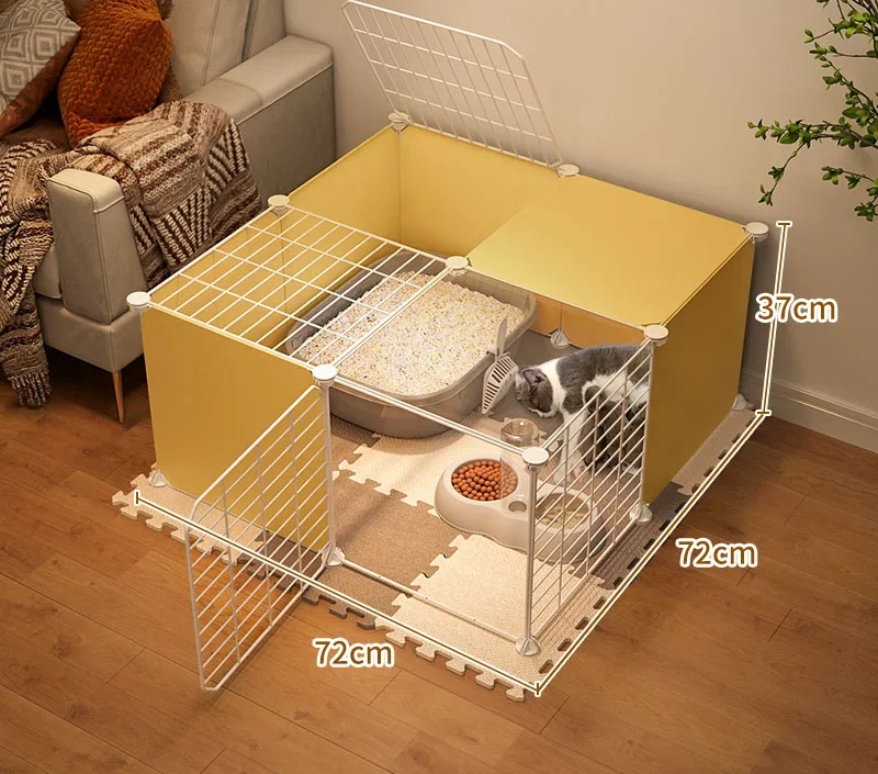 Cat cage with toilet integrated special fertility and breeding box