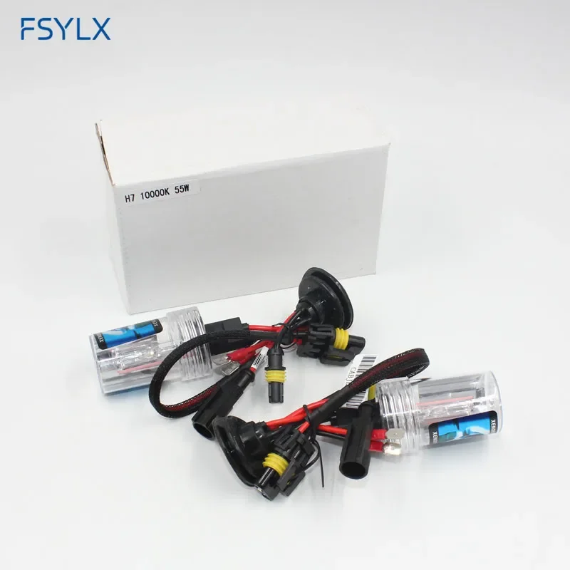 55 Вт H7 H4 D2R D2H Автомобильные лампы HID Ксеноновые фары Противотуманные фары 10000K 12 В переменного тока Ксеноновые лампы