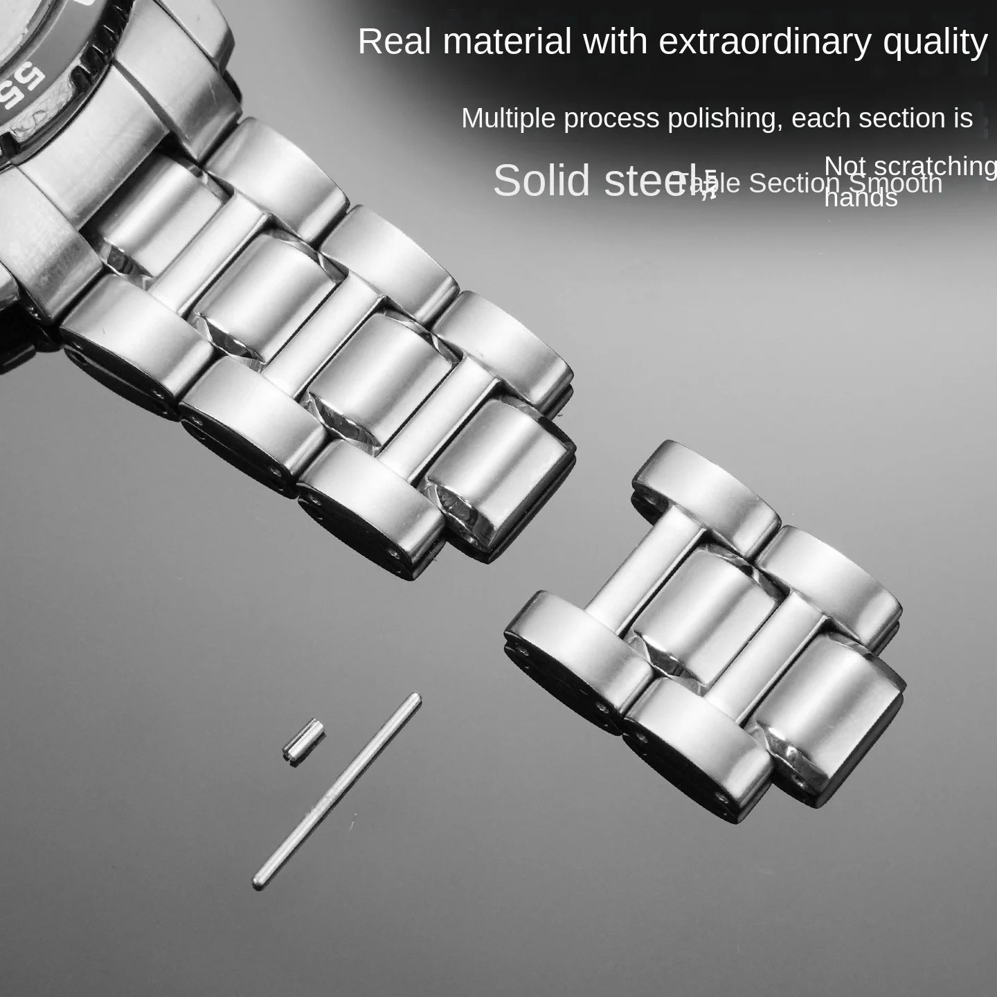 حزام من سبائك التيتانيوم عالي الجودة لسلسلة كاسيو أوشنوس OCW-650T OCW-600.610 حزام معدني للرجال ملحقات حزام خفيف الوزن