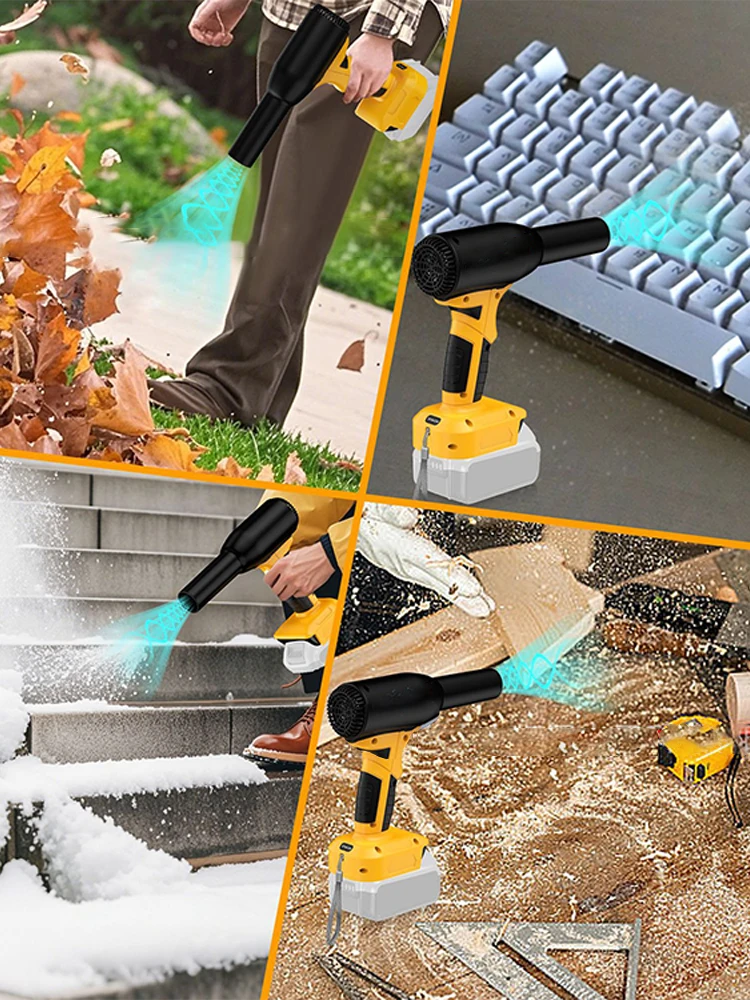 Jet Blower Portable Powerful Turbine Fan for Makita/Dewalt/Milwaukee 18V 20V Battery Cordless Air Blower Hair Dryer