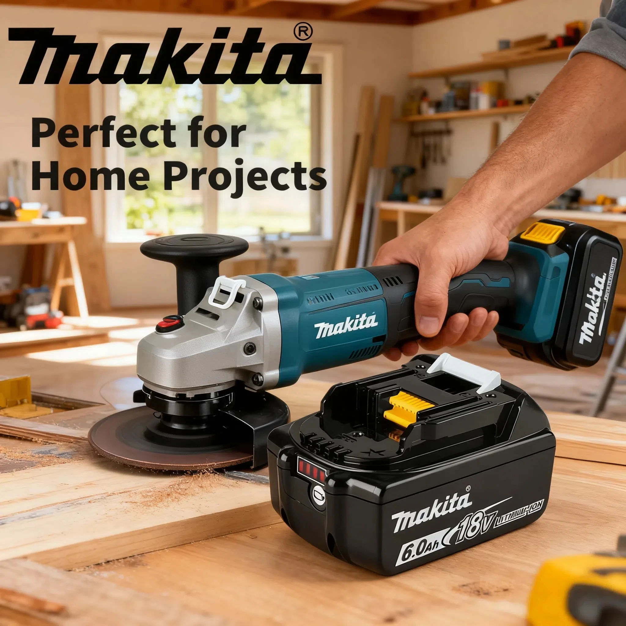 

Original Makita✔✔ 6Ah Makita 18V Battery BL1860B BL1840 BL1830B BL1850B BL1850 BL1860 BL1815 Replacement Lithium Battery✈