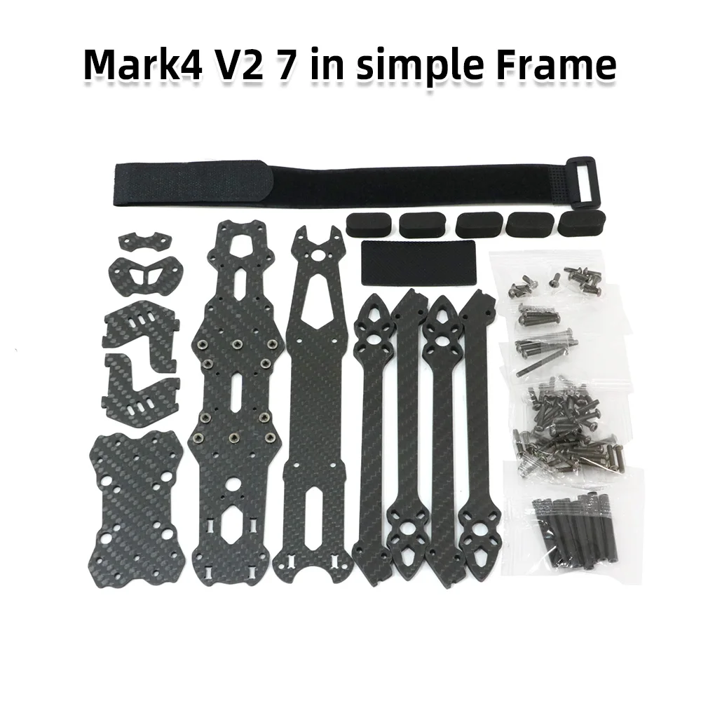 Mark4 V2 Mark 4 7 Zoll 295 mm / 8 Zoll 367 mm / 9 Zoll 387 mm / 10 Zoll 427 mm 3K Vollcarbon-TrueX-Rahmen für FPV-Kamera-Kit