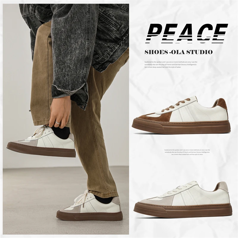 

Italian Designer Sneakers, Elegant, Luxurious and High-Quality Men's Moral Training Shoes, Thick Soles and Heightening Casual Sneakers