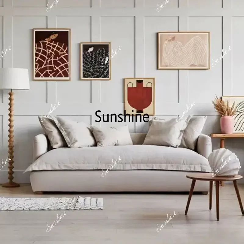 YFrench Nordic single removable pink, modern lazy, small apartment bed and breakfast sofa