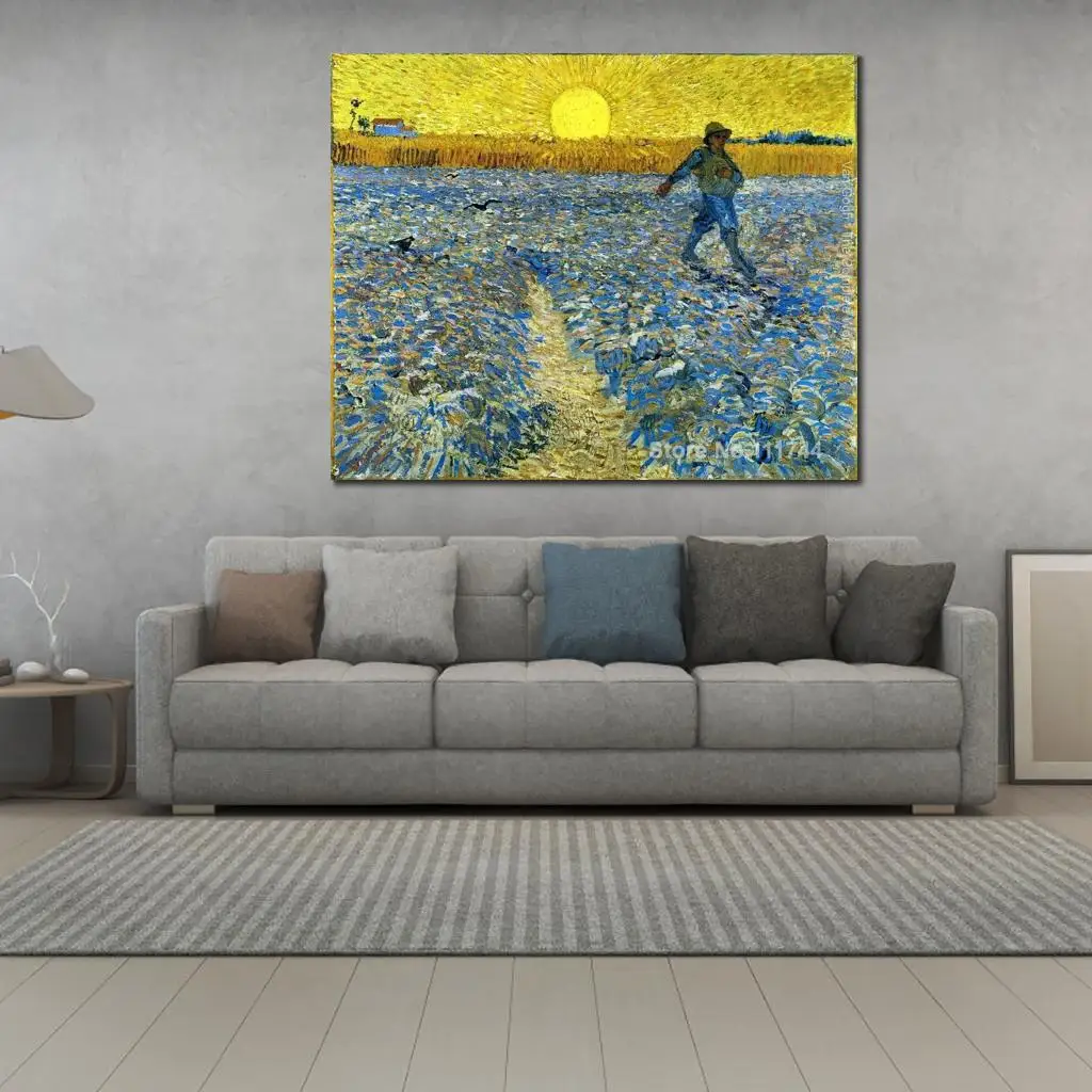 

Art for Living Room Wall The Sower by Vincent Van Gogh Paintings High Quality Hand Painted