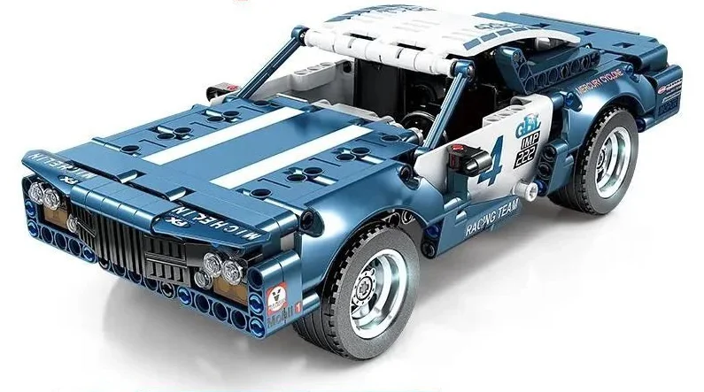 409 PCS Mechanical Engineer American Muscle Car  Muscle Car KY1030  the mechanical group series building block For Children Toy