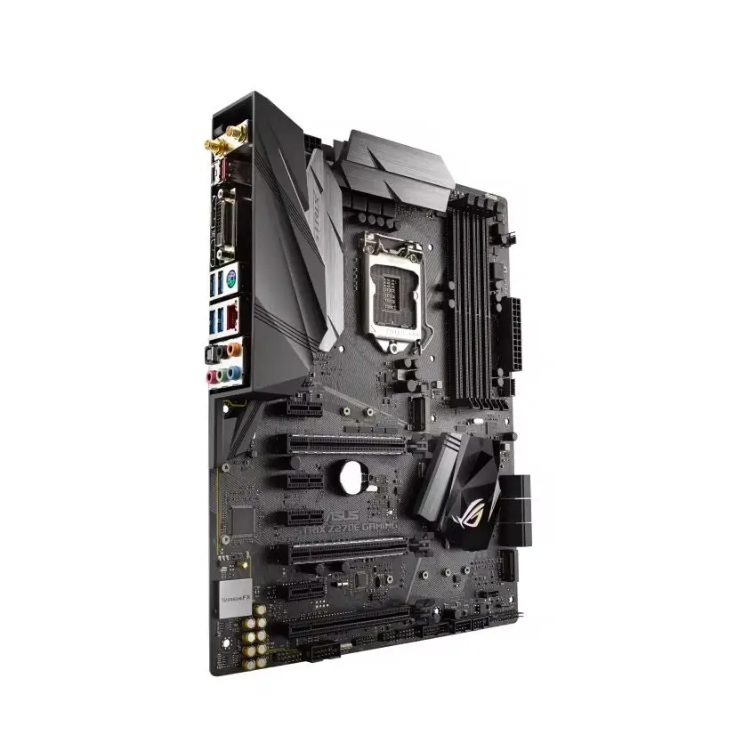 Imagem -02 - Placa-mãe Gaming Asus-rog Strix Z270e Adota Chip Intel Z270 64gb Ddr4 Pci-e 3.0 M.2 Geração Atx Corei7 i5 i3 Sata Iii 1151