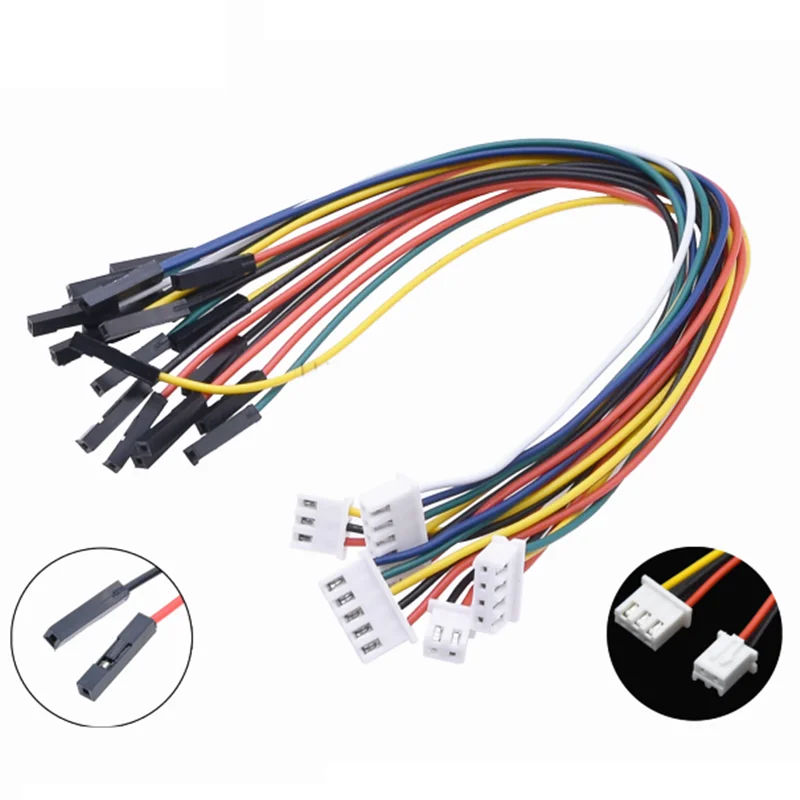 5pcs/lot Jst 1.25mm To 2. 54mm-1p Cable Connection/terminal Wire Long 10/20/30cm Wire 2p 3p 4p 5p-12p
