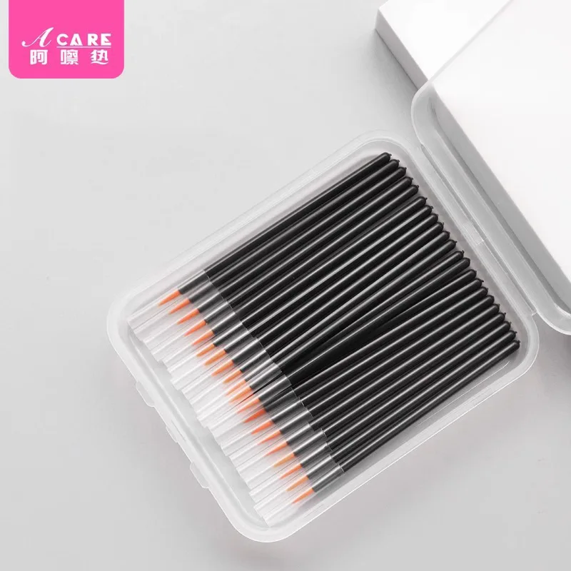 Eyeliner brush A1-easy to use, portable, apply eyelashes, makeup, small brush, hook pen, oblique flat head brush