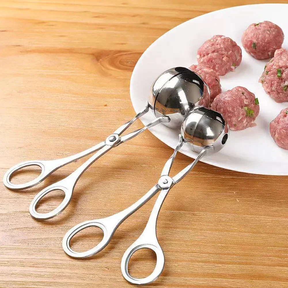 

Meatball Making Tool Stainless Steel Clip Round Rice Ball Shaping Mold Non-stick Filling Kitchen Gadget Cooking Utensil