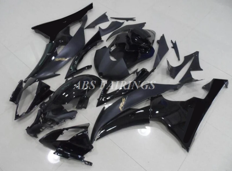 4Gifts New ABS Fairings Kit Fit For YAMAHA R6 2008 2009 2010 2011 2012 2013 2014 2015 2016 08 09 10 11 12 13 14 15 16 Black