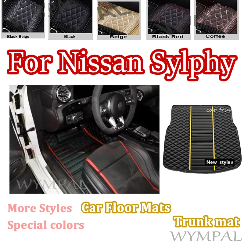 

Luxury Car Floor Mats For Nissan X-Trail xtrail Rogue 2023 2022-2017 (5 seats) Auto Interior Accessories Carpet interior pads