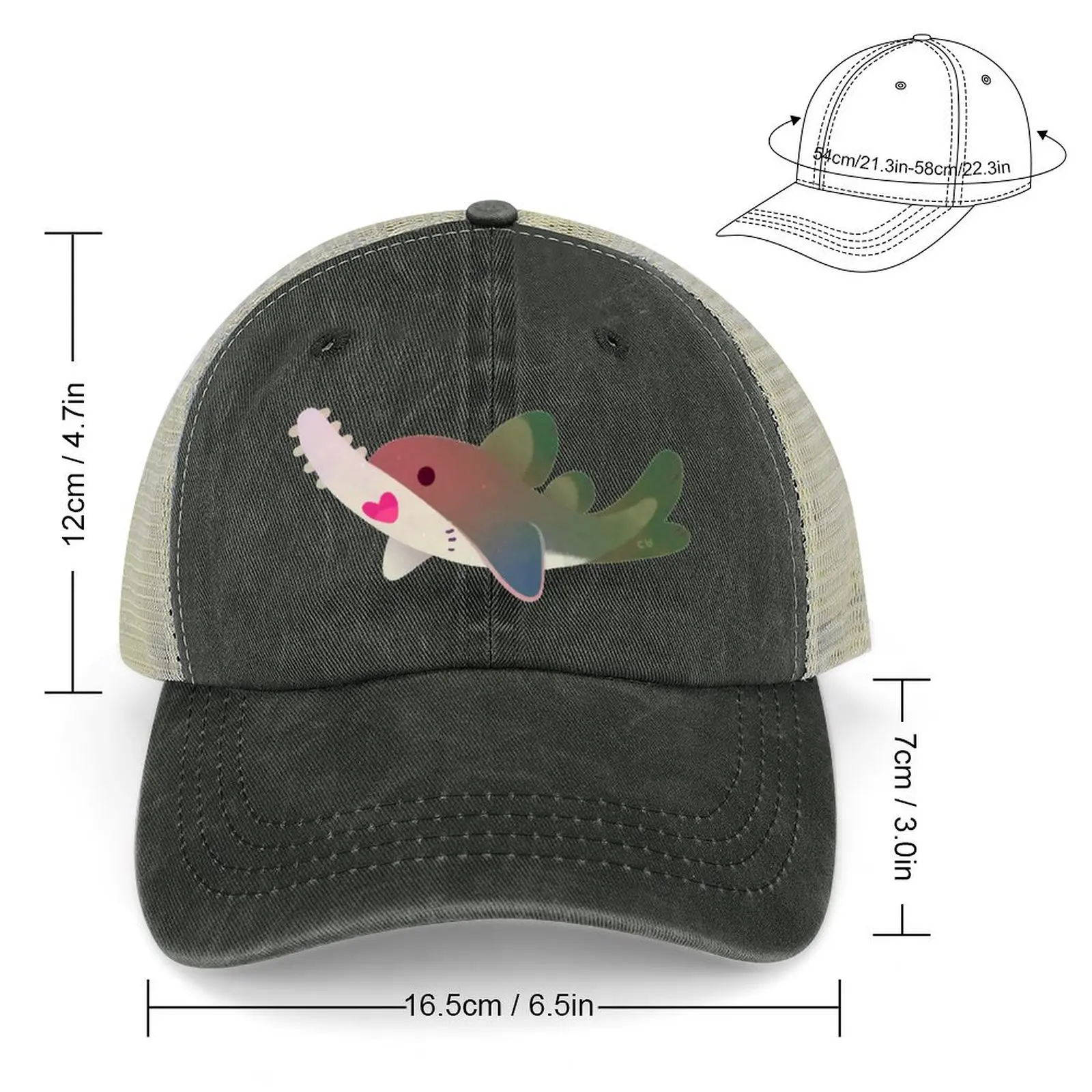 Sawfish Cowboy Hat Thermal Visor Snap Back Hat Bobble Hat Gentleman Hats For Men Women's