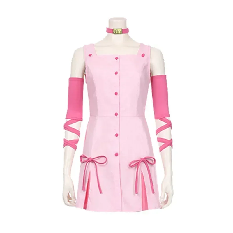 

Halloween Christmas Carnival suit 2025 new Pink Anime JoJo's Bizarre Adventure Uniform New Sugimoto Reimi Cosplay Costume Dress
