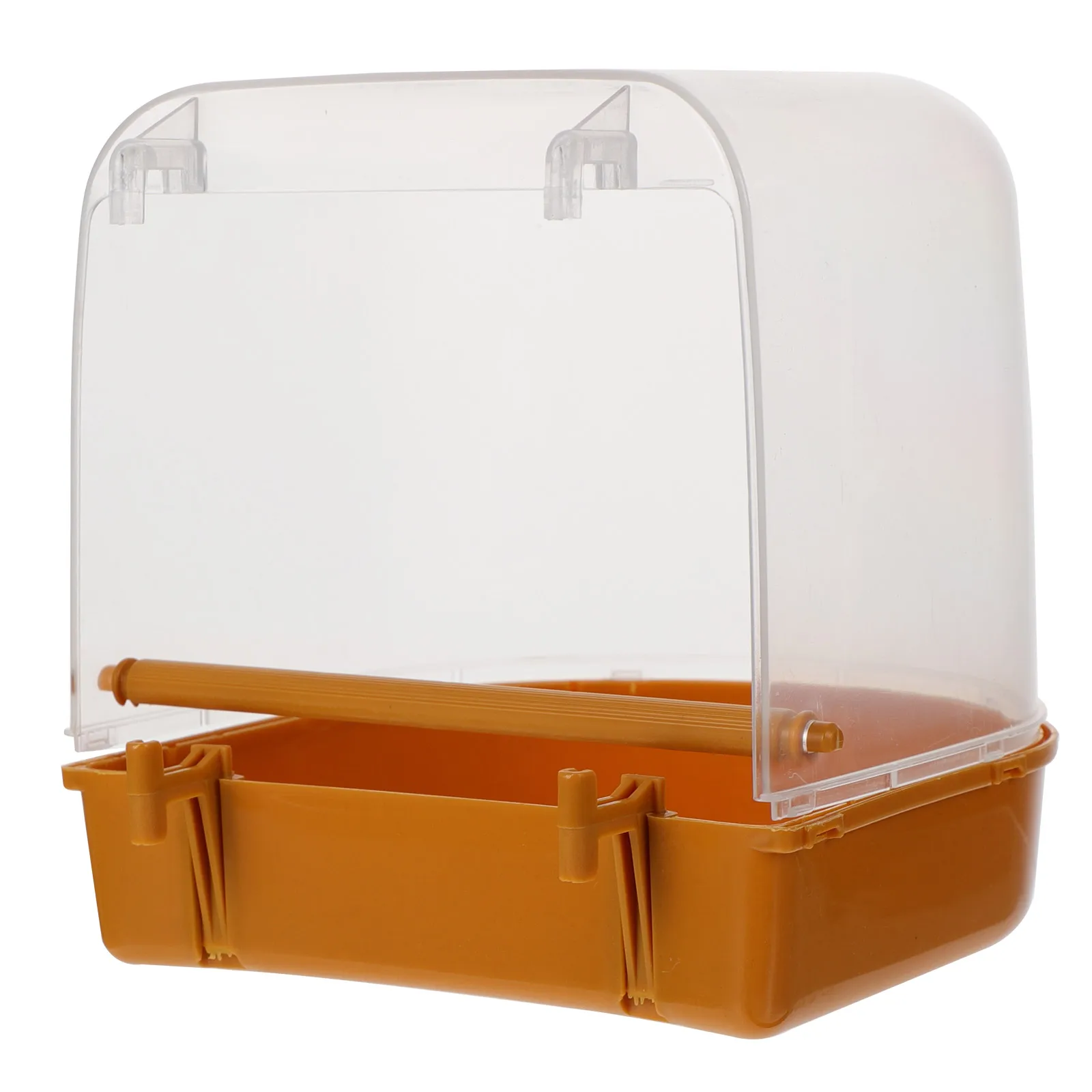 

Premium Bird Bath Tub for Parrots Eco-Friendly Strong Thickened Pet Bathing Basin with Water Injector Hanging Bathtub for Cage