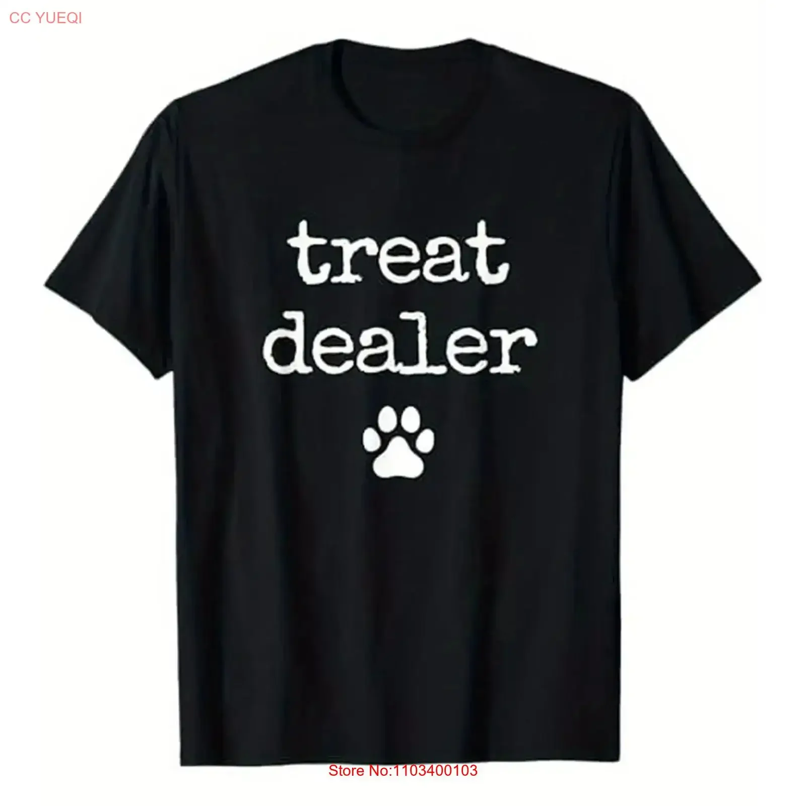 T-shirt humoristique pour hommes Dog Treat Dealer, 100% coton, style vintage, lavage en machine, légèrement élégant