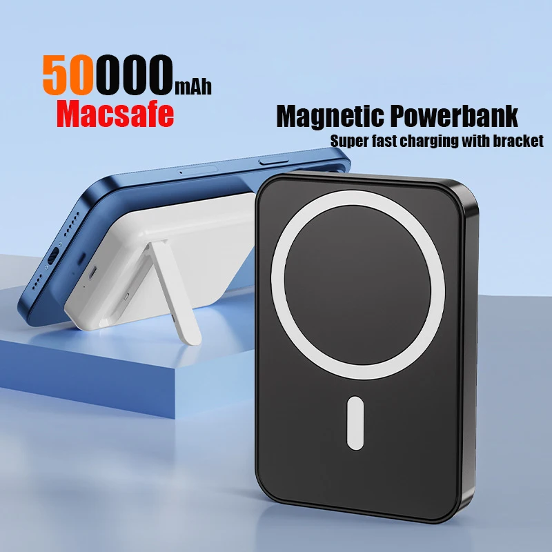 

50000mAh Wireless Portable Magnetic Charger USB-C Powerbank for iPhone 15 14 Xiaomi Huawei Portable Charger Magsafe Battery Pack