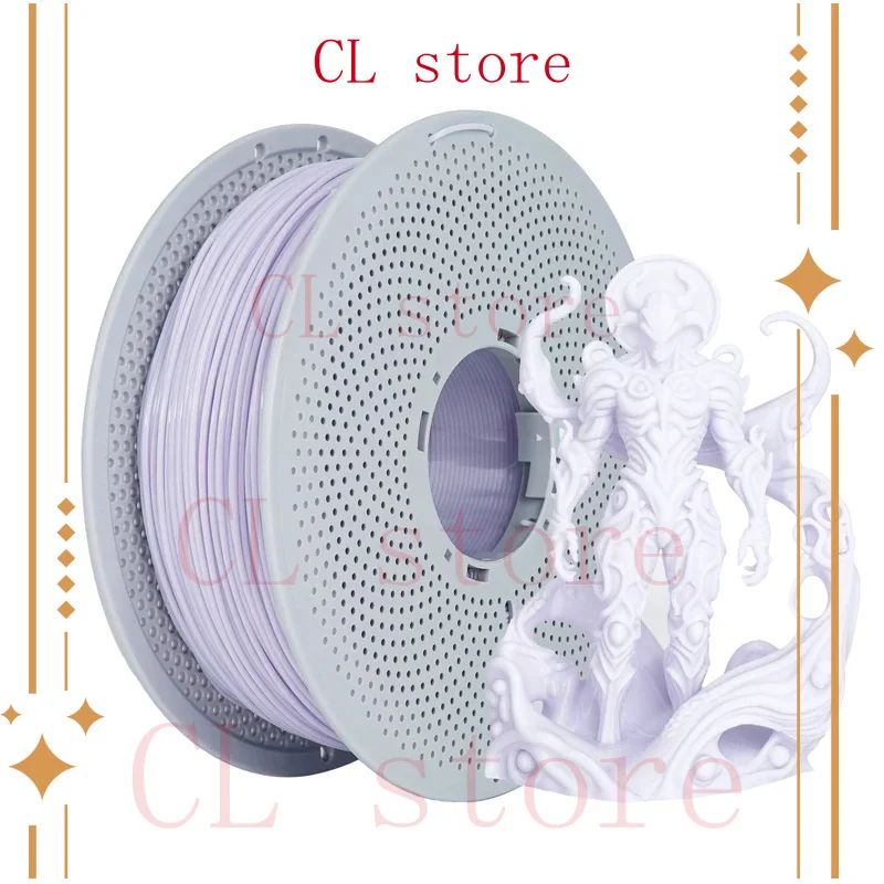 

1 кг нити PLA + для 3D-печати, подходит для 3D-принтеров, 1,75 мм +/-0,03 мм, 1 кг (2,2 фунта), рулон Белый, 1 кг