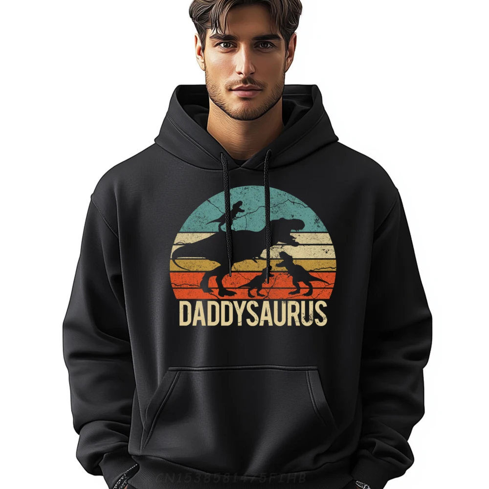 

Daddy Dinosaur Daddysaurus 3 three Kids xmas christmas Polyester Fiber Graphic Tees Designer Clothes Men Graphic