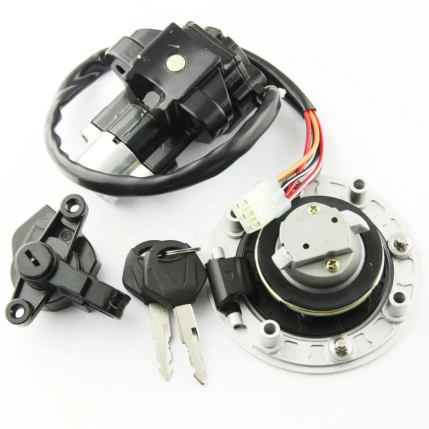 Motorcycle Ignition Switch Fuel Tank Cap For Suzuki Bandit GSF600 GSF1200 GSF 600 1200  Seat Lock Key Set Moto Accessories Parts - view 3
