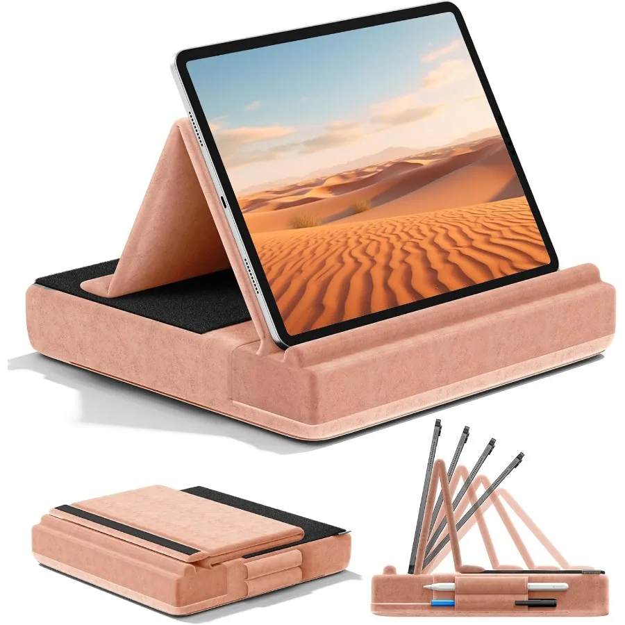 

Подставка для подушки для планшета KDD Многоугольный держатель для Ipad для кровати и стола Складная мягкая подставка для планшета с креплением для стилуса Совместимость