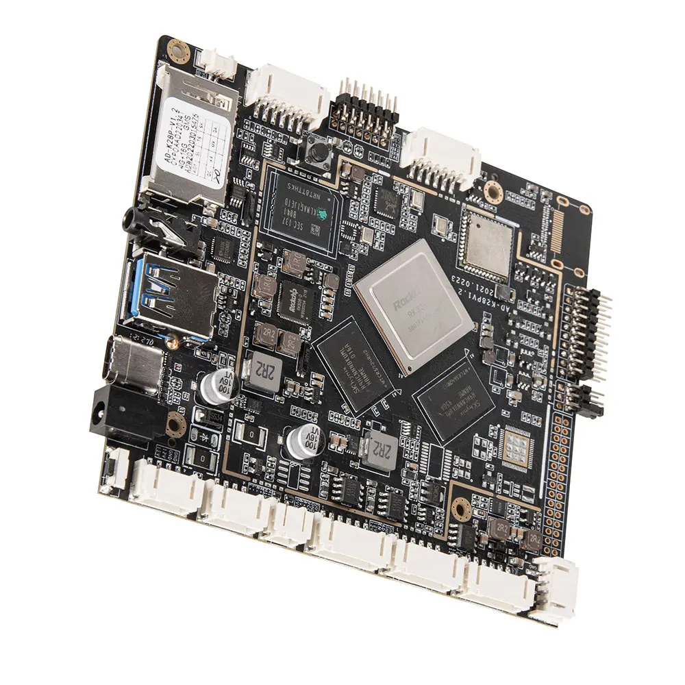 광고 화면용 안드로이드 보드 Rk3399, EDP 및 LVDS 및 MIPI 지원, 와이파이, 이더넷, 블루투스, 안드로이드 9