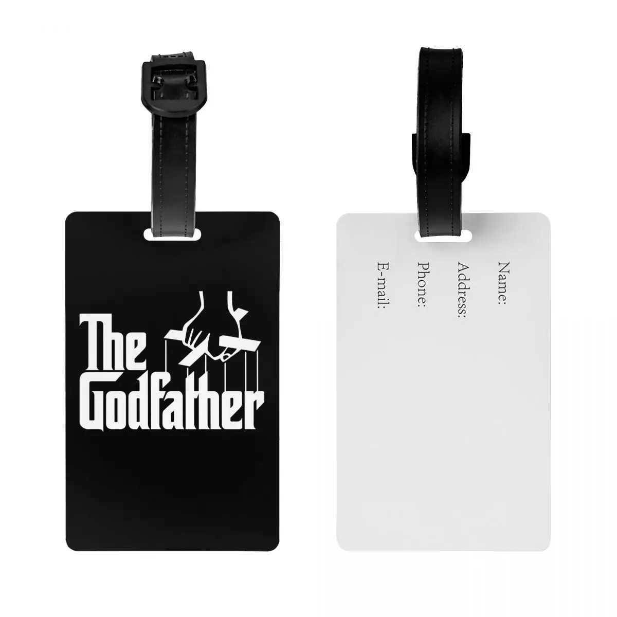 Gangster Movie The Godfather Luggage Tag for Travel Suitcase Privacy Cover Name ID Card