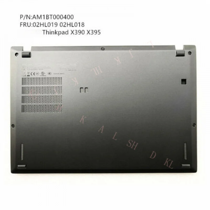 

N New For Lenovo Thinkpad X390 X395 Lower Bottom Base Case Cover 02HL019 02HL018