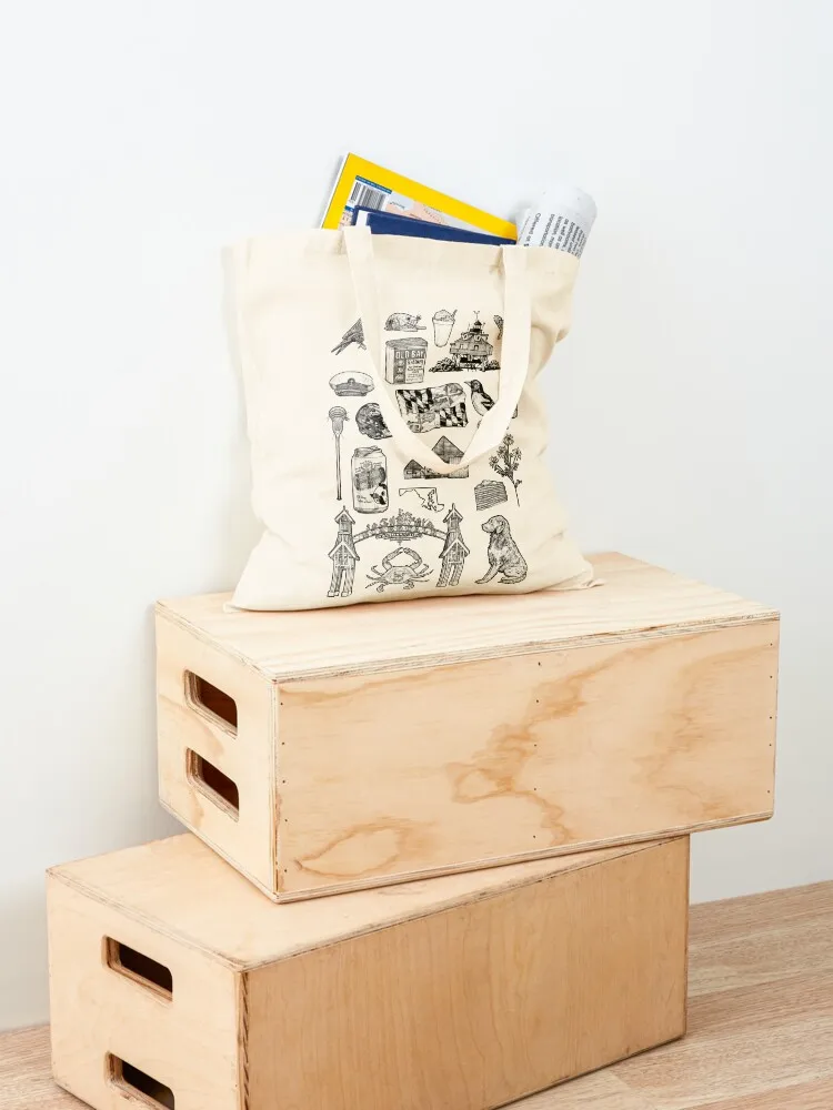 Maryland Flash Sheet Tote Bag Custom bag bags woman 2025 tote bag screen canvas tote bags