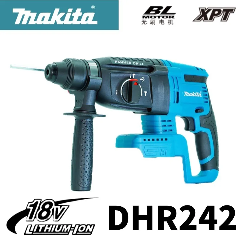 Original Makita DHR242 18V Bürstenloser Bohrhammer 2J Schlagkraft 24mm Beton 4700 IPM 3 Modi Hochleistungs-Profi 🔥