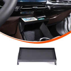 For BMW X1 IX1 U11 2023-2024 ABS Black Car Center Console Organizer Tray Storage Box Mobile Phone Storage Rack Car Accessories