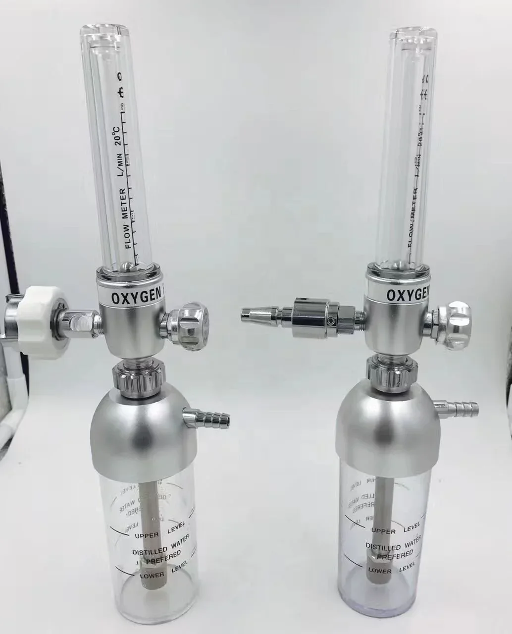 Tipo francese Integrazione medica in lega di alluminio. misuratore di portata respiratorio 0-15L montato a parete