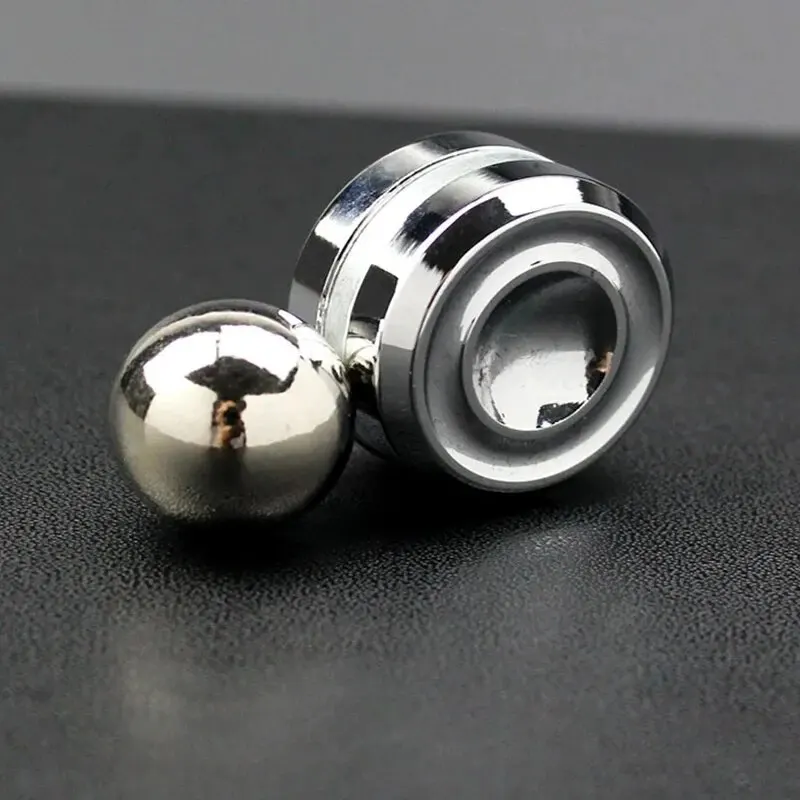 Metal Orbiter Fidget Spinner Toys Adult Desktop Stress Relief Hypnosis Rotary Gyro Fingertip Toy Kinetic Round Spinner Kids Gift