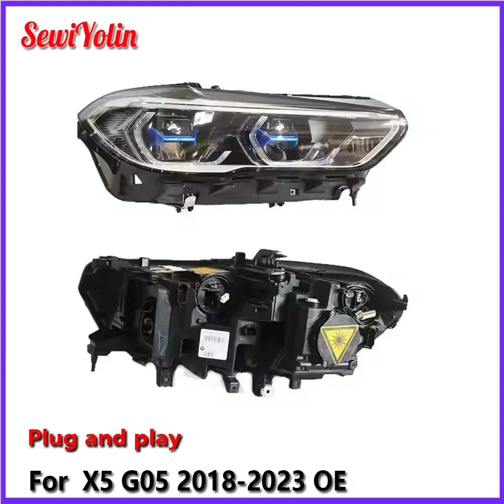 

Автомобильные аксессуары, фары для BMW X5 G05 2018-2023, OE светодиодные фары, линзы проектора DRL, стоп-сигналы поворота, Plug and Play