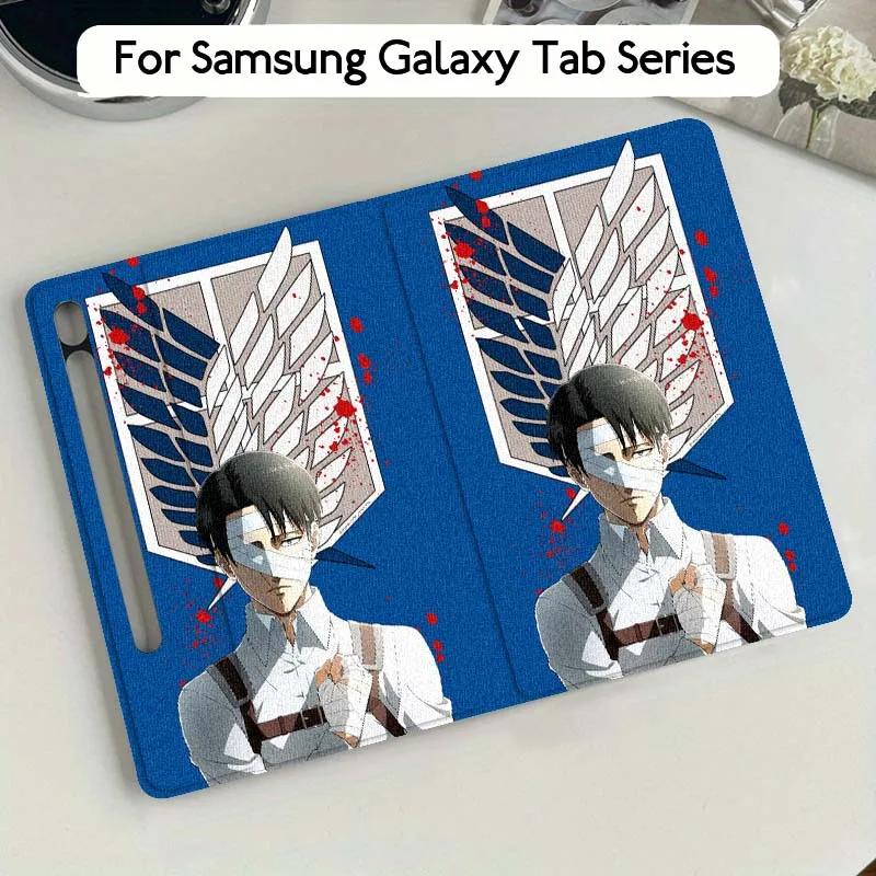 

A-Attacks on Titans Pattern Tablet Case For Samsung Galaxy Tab S7 S8 S9 S10 FE Plus Lite 11 12.4 13.1 Inch