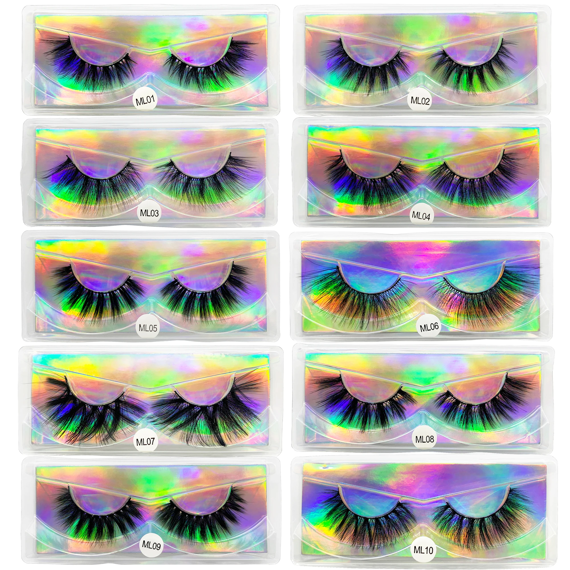 

Faux Mink Lashes Wholesale Wispy Natural 3d Mink Lashes Bulk Wholesale Fluffy Dramatic Fake Eyelashes Make Up Faux Cils Lash