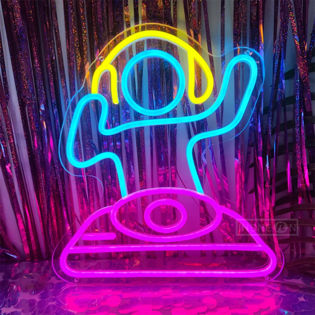 Imagem -05 - Neon Light Sign para Wall Decor Disco Disco Design Quarto Sala de Jogos Homem Caverna Festivais Bar Clube de Música Usb Powered Wall Decor 5v dj