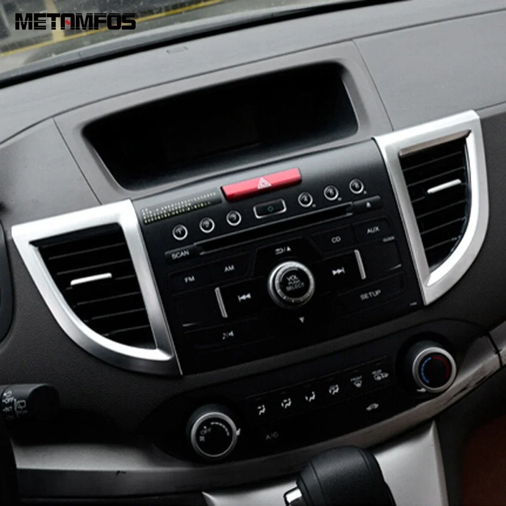 

For Honda CR-V CRV 2012-2015 2016 Matte Center Console Air Condition Vent Outlet Cover Trim Interior Accessories Car Styling
