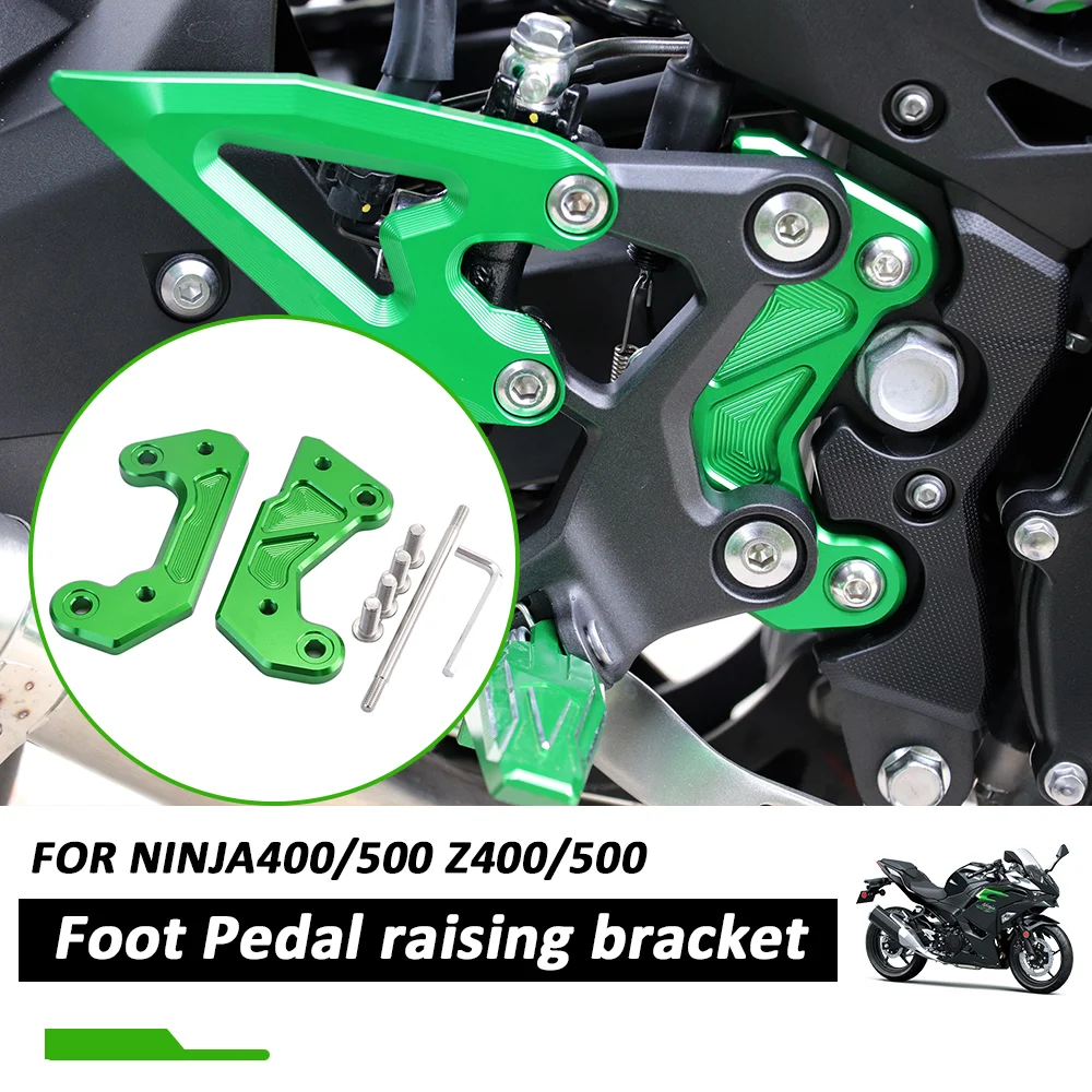 

Motorcycle Heightening Foot Pedal Raising Bracket CNC Front Pedal Rear Moving Bracket For Kawasaki NINJA400 Ninja 500 Z400 Z500