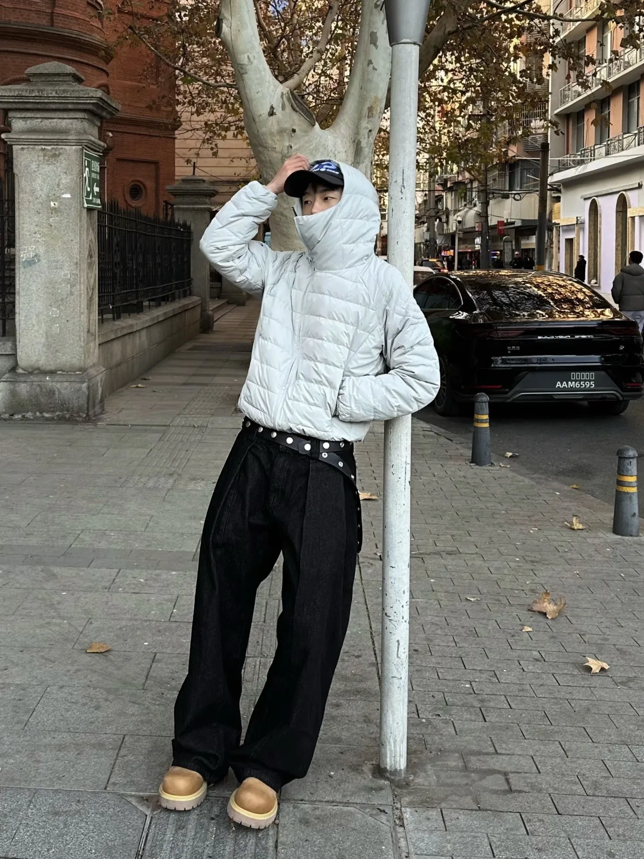 

Retro American Ro Conch Bone Mask Jaet Men's Winter Casual Versatile Basic Sle Couple Cotton Clothes Loose Fit Youth Tr...