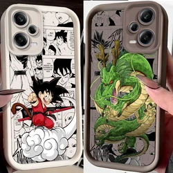 Dragon Ball Anime Fashion Cool Eye Ladder para Xiaomi Redmi Note 13, 12, 12C, 11, 11S, 10, 10C, 10A, 9C, 9A Pro, 5G, funda suave para teléfono