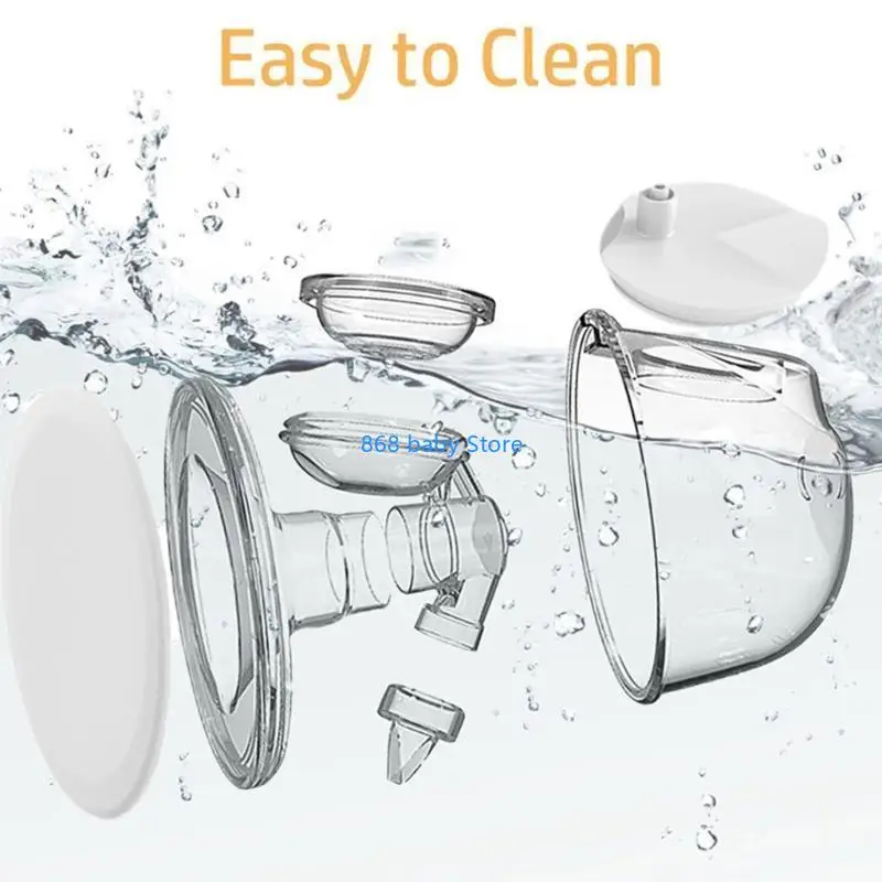 

29EE Breast Dust Cover Flange Cover Milk Collection Cup Body Diaphragm & Duck Mounth Valves Set for S12 Breast