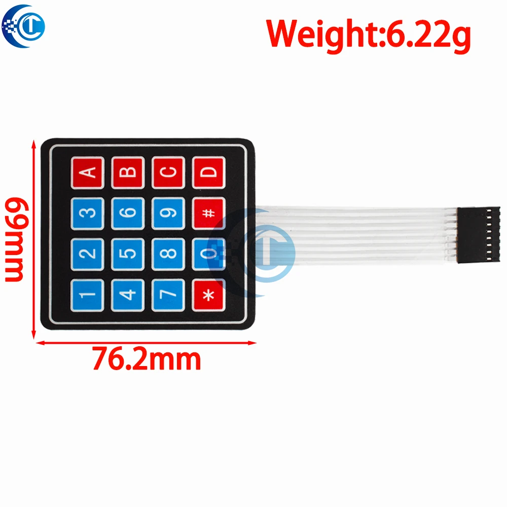 1 x 4 3X4 4*4 Matrix Array Matrix keyboard 4 12 16 20 Key 1x4 3x4 4x4 4*5 Membrane Switch Keypad for arduino smart car