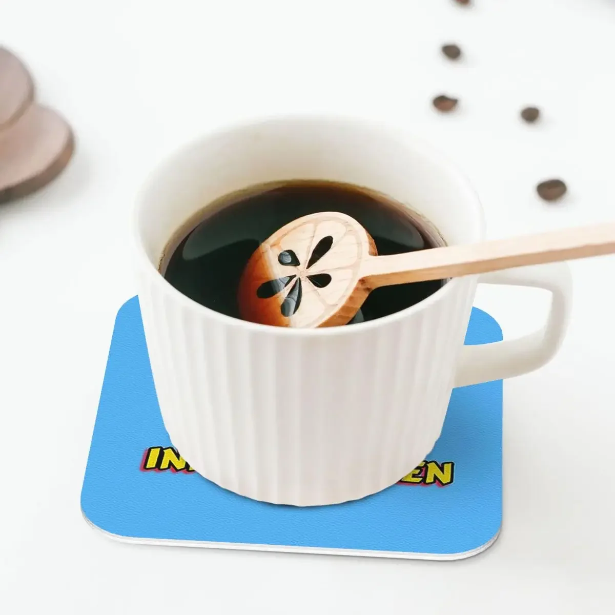 Normal Men - Innocent Men Coasters Kitchen Placemats Waterproof Insulation Cup Coffee Mats For Home Tableware Pads Set of 4